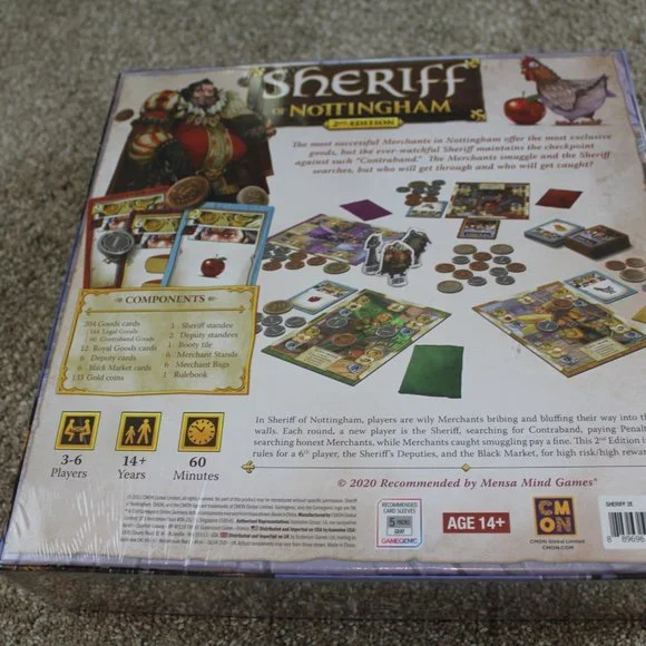 Sheriff of Nottingham 2nd Edition Board Game Merchants 14+ CMON NEW - Picture 4 of 7